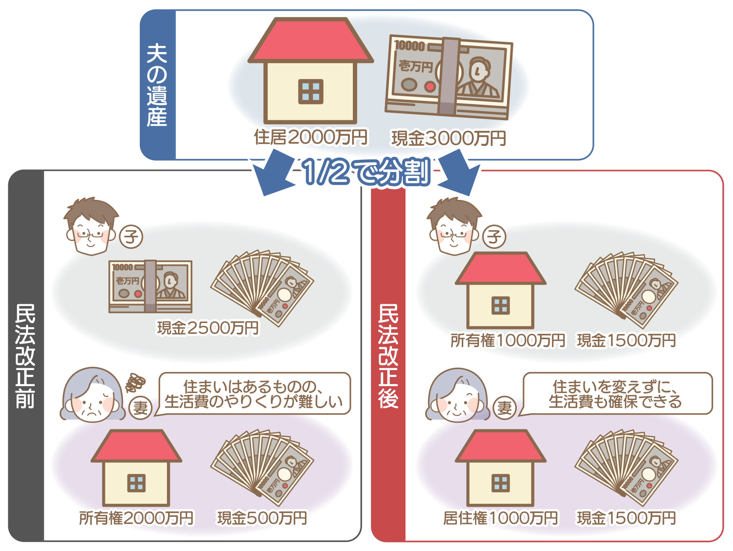 配偶者居住権のイメージ（具体例）