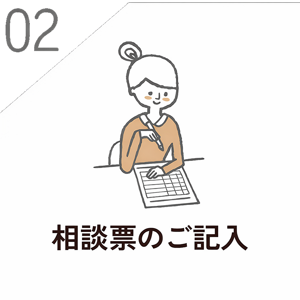 step2 相談票のご記入